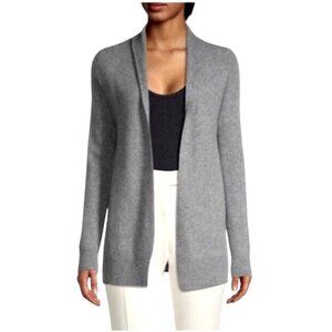 Repeat Easy Knit Sweater Women Small Gray Knit Open Front Long Line‎ Cardigan